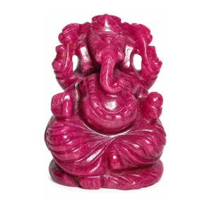 Natural Ruby Ganesha Idol